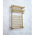 Luxury Golden Heated Towel Radiator Stainless Steel 304 Towel Racks Towel Warmer 9048